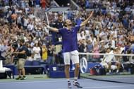 Daniil Medvedev after beating Novak Djokovic